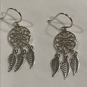 Sterling Silver Dream Catcher Hook Earrings!